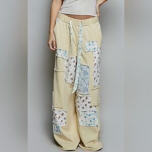 #1490 POL Bluebell Patch Lounge Pants